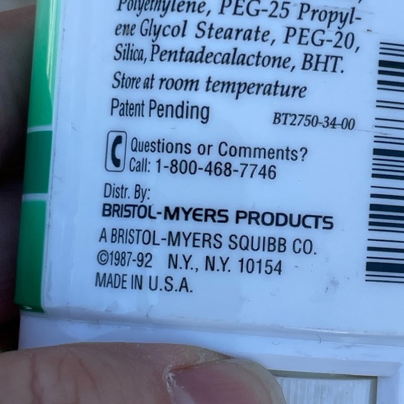 ban Wide Solid Deodorant Anti-perspirant Unscented NEW NOS 1987-1992 HTF - Picture 3 of 3